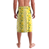 Hawaii Lemon Palaka Lavalava Striped Stylized LT01 - Polynesian Pride