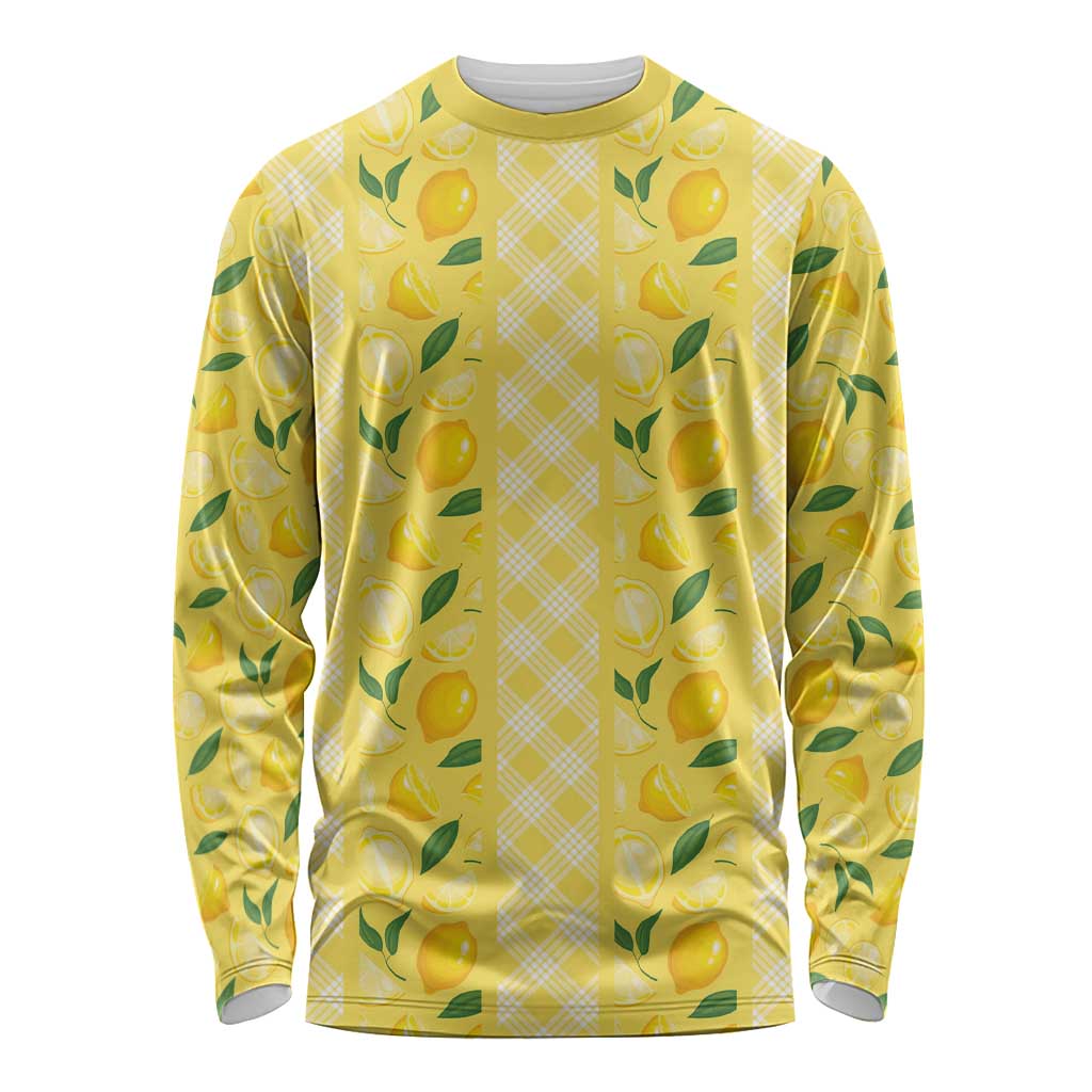 Hawaii Lemon Palaka Long Sleeve Shirt Striped Stylized LT01 Unisex Yellow - Polynesian Pride