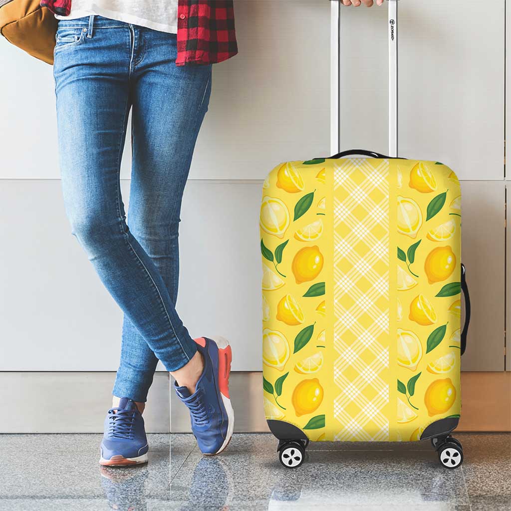 Hawaii Lemon Palaka Luggage Cover Striped Stylized LT01 - Polynesian Pride