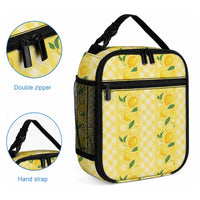 Hawaii Lemon Palaka Lunch Bag Striped Stylized LT01 - Polynesian Pride