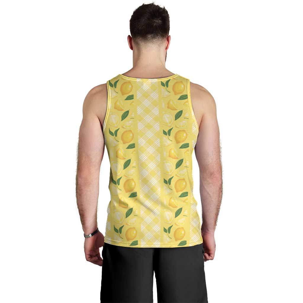 Hawaii Lemon Palaka Men Tank Top Striped Stylized LT01 - Polynesian Pride