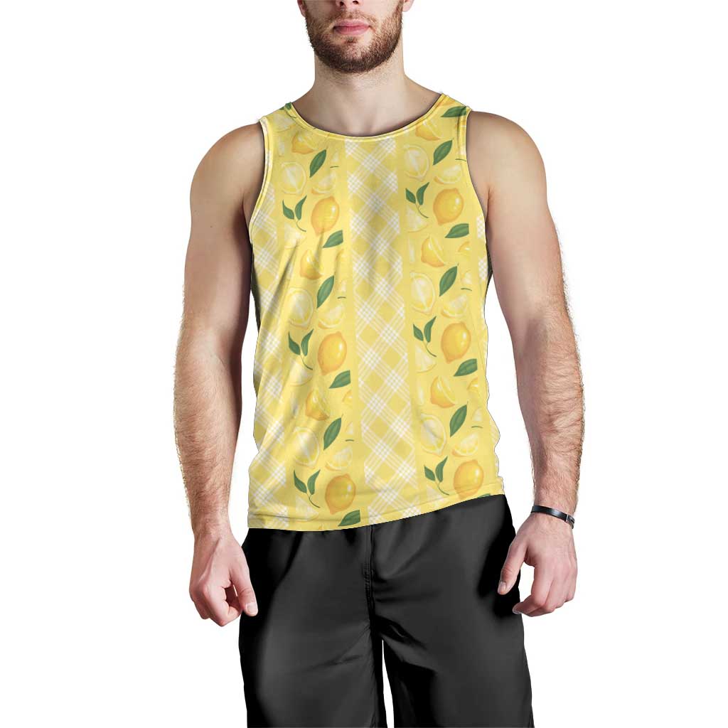 Hawaii Lemon Palaka Men Tank Top Striped Stylized LT01 - Polynesian Pride