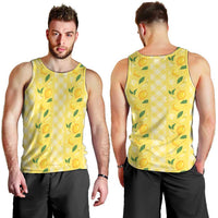 Hawaii Lemon Palaka Men Tank Top Striped Stylized LT01 - Polynesian Pride
