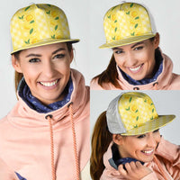 Hawaii Lemon Palaka Mesh Trucker Cap Striped Stylized LT01 - Polynesian Pride
