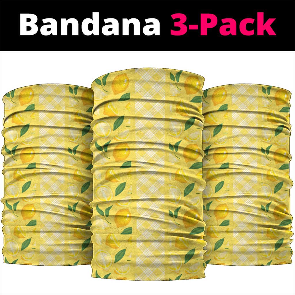 Hawaii Lemon Palaka Neck Gaiter Striped Stylized LT01 package One Size: 25*50cm Yellow - Polynesian Pride