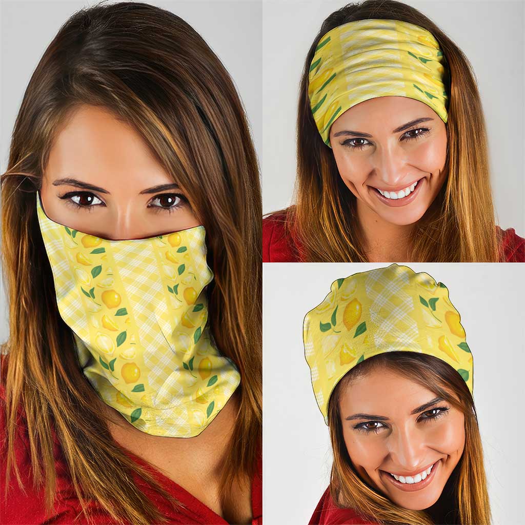 Hawaii Lemon Palaka Neck Gaiter Striped Stylized LT01 - Polynesian Pride