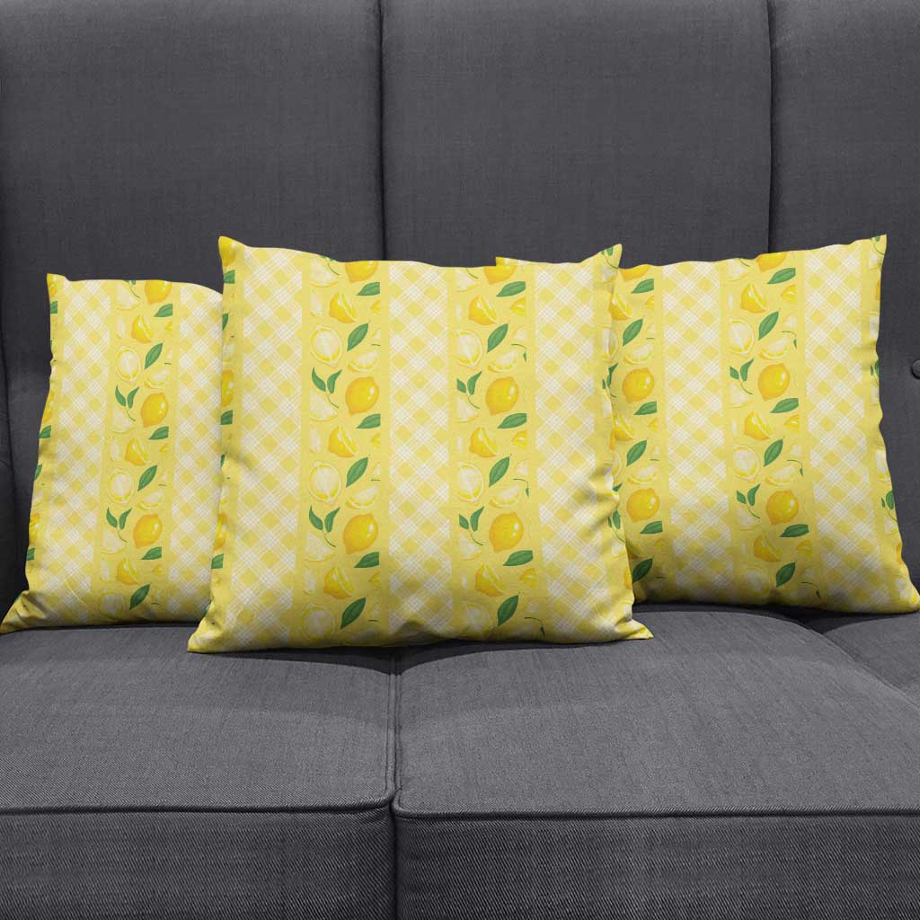 Hawaii Lemon Palaka Pillow Cover Striped Stylized LT01 - Polynesian Pride