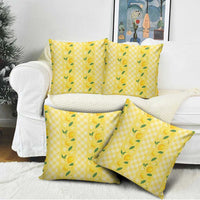 Hawaii Lemon Palaka Pillow Cover Striped Stylized LT01 - Polynesian Pride