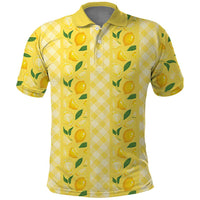 Hawaii Lemon Palaka Polo Shirt Striped Stylized LT01 Yellow - Polynesian Pride