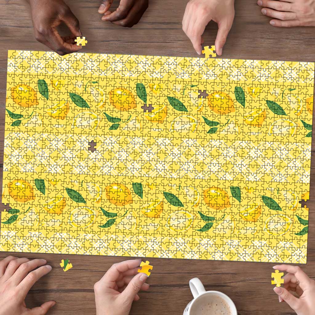 Hawaii Lemon Palaka Puzzle Striped Stylized LT01 - Polynesian Pride
