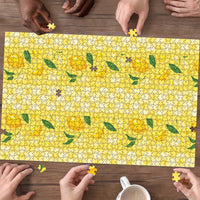 Hawaii Lemon Palaka Puzzle Striped Stylized LT01 - Polynesian Pride