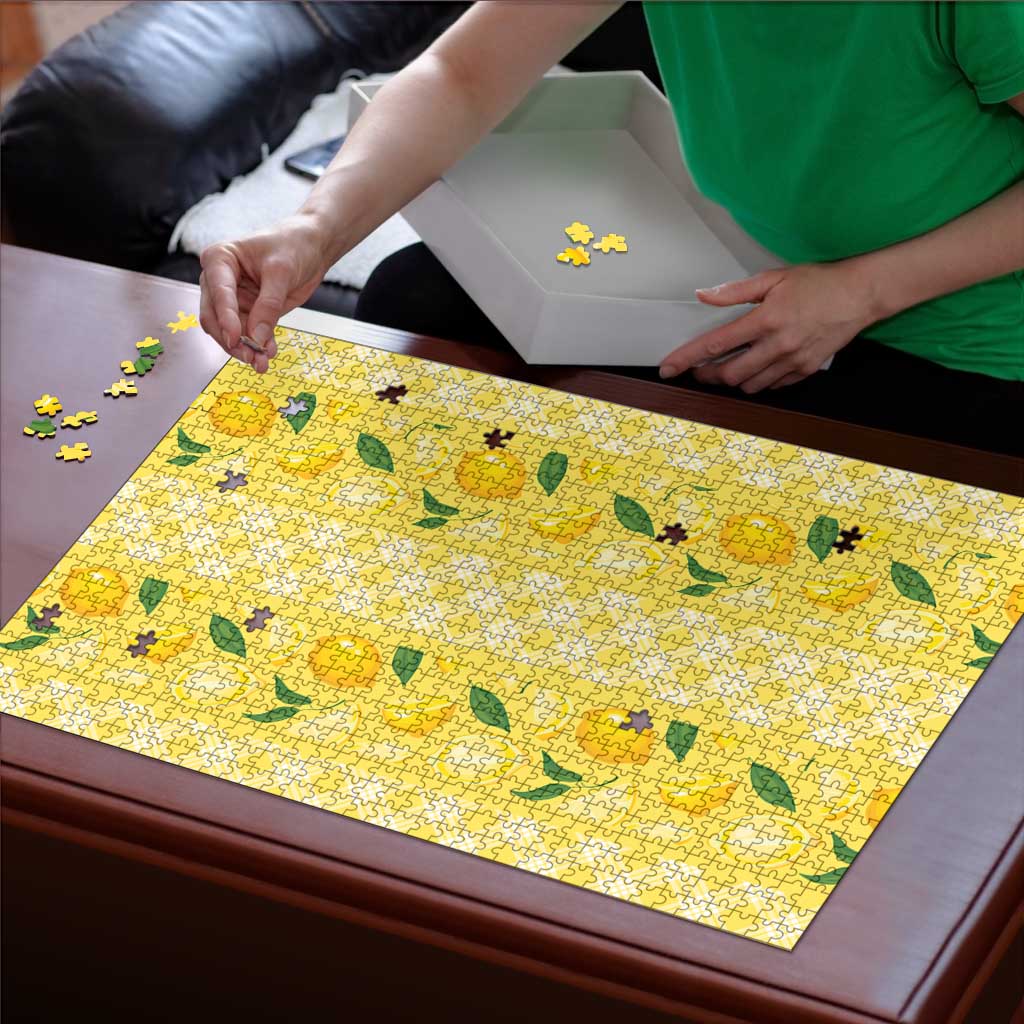 Hawaii Lemon Palaka Puzzle Striped Stylized LT01 - Polynesian Pride