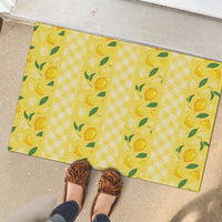 Hawaii Lemon Palaka Rubber Doormat Striped Stylized LT01 - Polynesian Pride