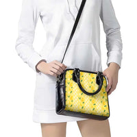 Hawaii Lemon Palaka Shoulder Handbag Striped Stylized LT01 - Polynesian Pride