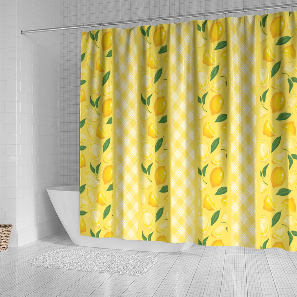 Hawaii Lemon Palaka Shower Curtain Striped Stylized LT01 - Polynesian Pride