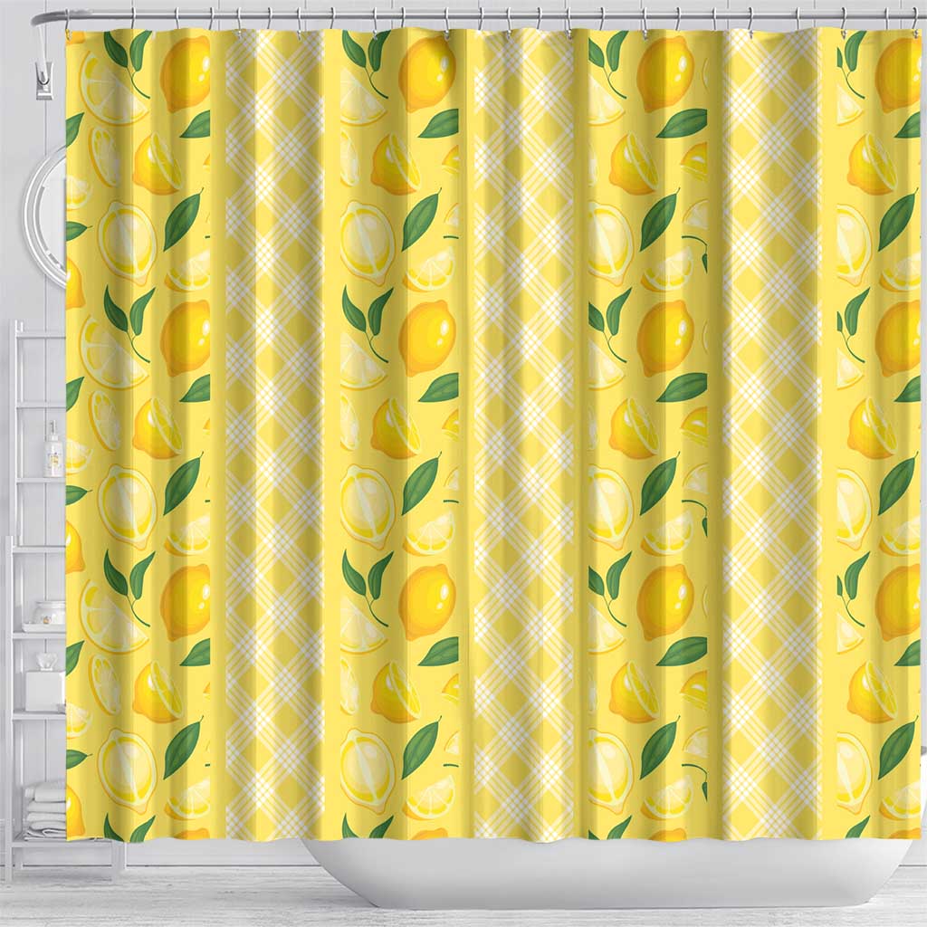 Hawaii Lemon Palaka Shower Curtain Striped Stylized LT01 - Polynesian Pride