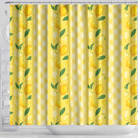Hawaii Lemon Palaka Shower Curtain Striped Stylized LT01 - Polynesian Pride
