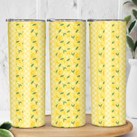 Hawaii Lemon Palaka Skinny Tumbler Striped Stylized LT01 - Polynesian Pride