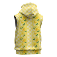Hawaii Lemon Palaka Sleeveless Zip Hoodie Striped Stylized LT01 - Polynesian Pride