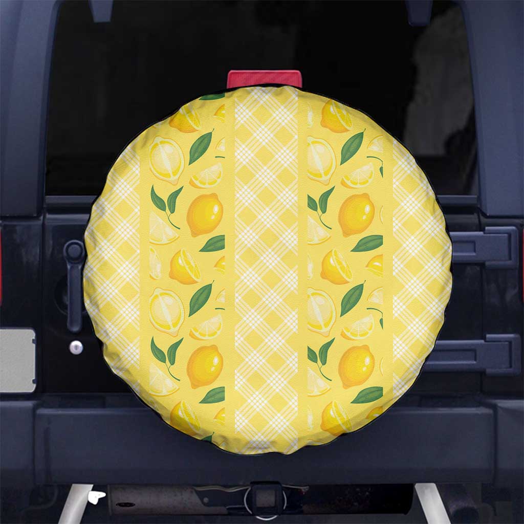 Hawaii Lemon Palaka Spare Tire Cover Striped Stylized LT01 No hole Yellow - Polynesian Pride