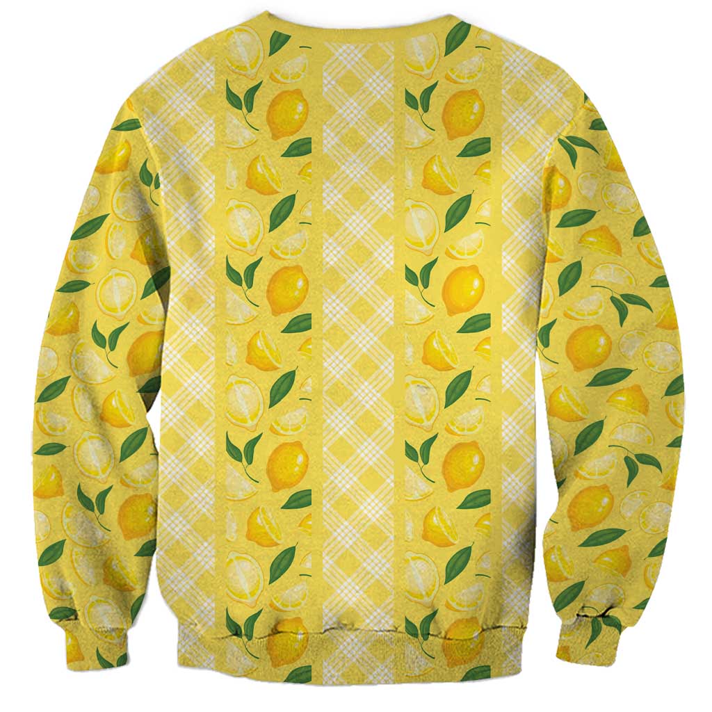 Hawaii Lemon Palaka Sweatshirt Striped Stylized LT01 - Polynesian Pride