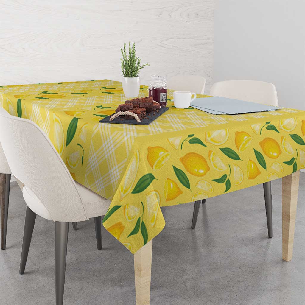 Hawaii Lemon Palaka Tablecloth Striped Stylized LT01 - Polynesian Pride