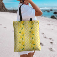 Hawaii Lemon Palaka Tote Bag Striped Stylized LT01 - Polynesian Pride
