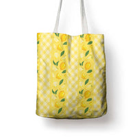 Hawaii Lemon Palaka Tote Bag Striped Stylized LT01 - Polynesian Pride