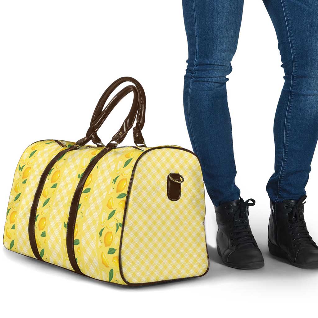 Hawaii Lemon Palaka Travel Bag Striped Stylized LT01 - Polynesian Pride