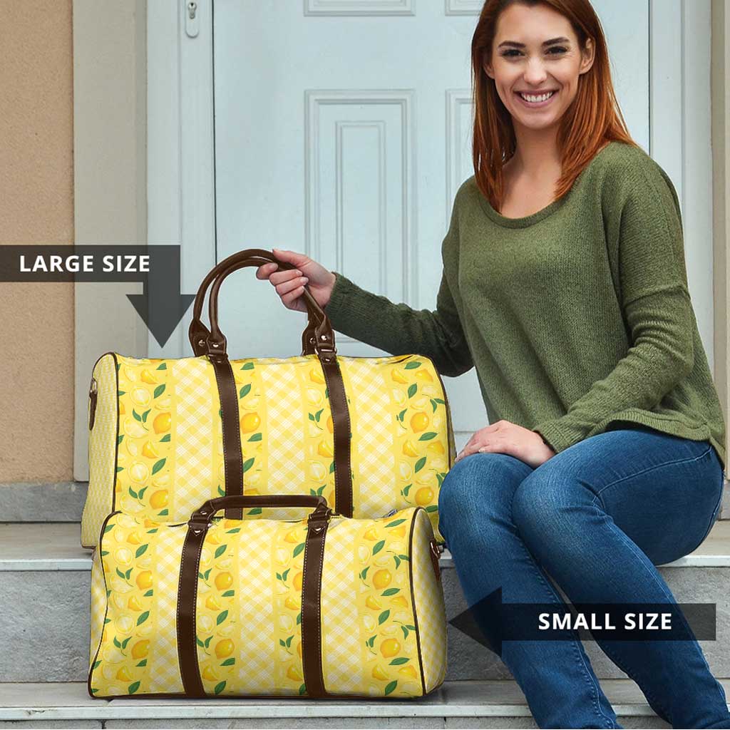 Hawaii Lemon Palaka Travel Bag Striped Stylized LT01 - Polynesian Pride