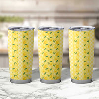 Hawaii Lemon Palaka Tumbler Cup Striped Stylized LT01 - Polynesian Pride