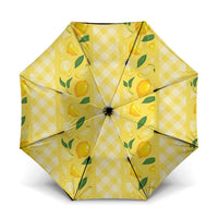 Hawaii Lemon Palaka Umbrella Striped Stylized