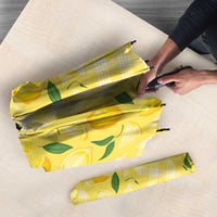 Hawaii Lemon Palaka Umbrella Striped Stylized