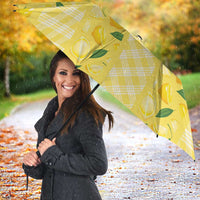 Hawaii Lemon Palaka Umbrella Striped Stylized
