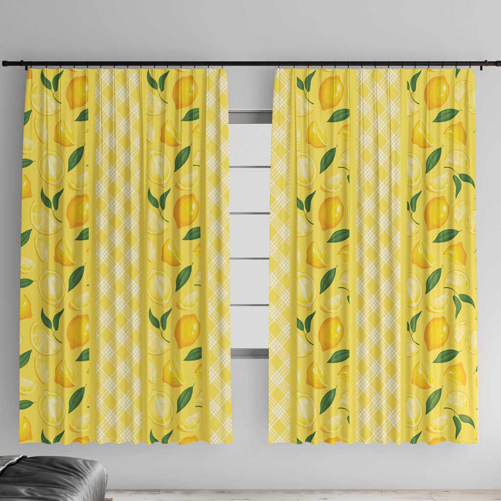Hawaii Lemon Palaka Window Curtain Striped Stylized LT01 With Hooks Yellow - Polynesian Pride