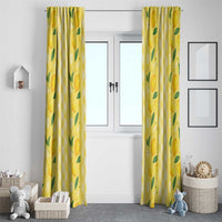 Hawaii Lemon Palaka Window Curtain Striped Stylized LT01 - Polynesian Pride