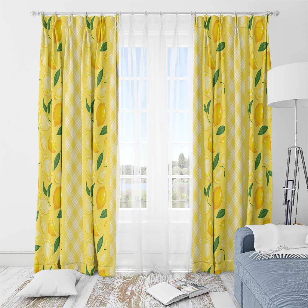 Hawaii Lemon Palaka Window Curtain Striped Stylized LT01 - Polynesian Pride