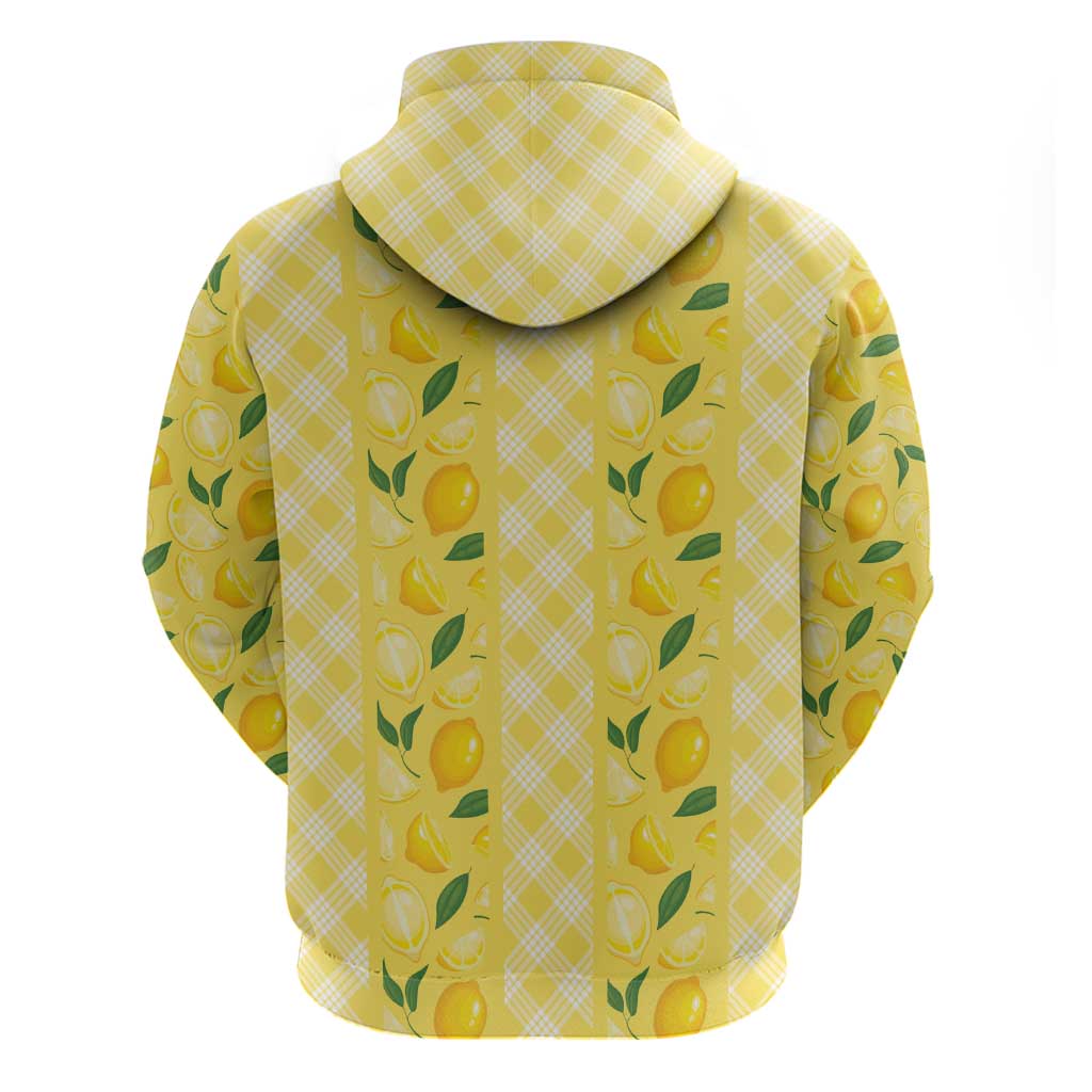 Hawaii Lemon Palaka Zip Hoodie Striped Stylized LT01 - Polynesian Pride