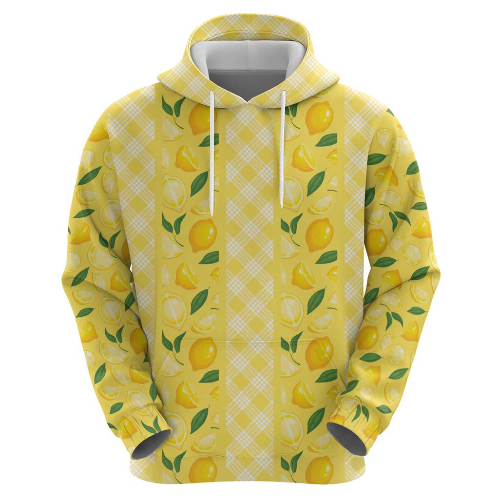 Hawaii Lemon Palaka Zip Hoodie Striped Stylized LT01 - Polynesian Pride