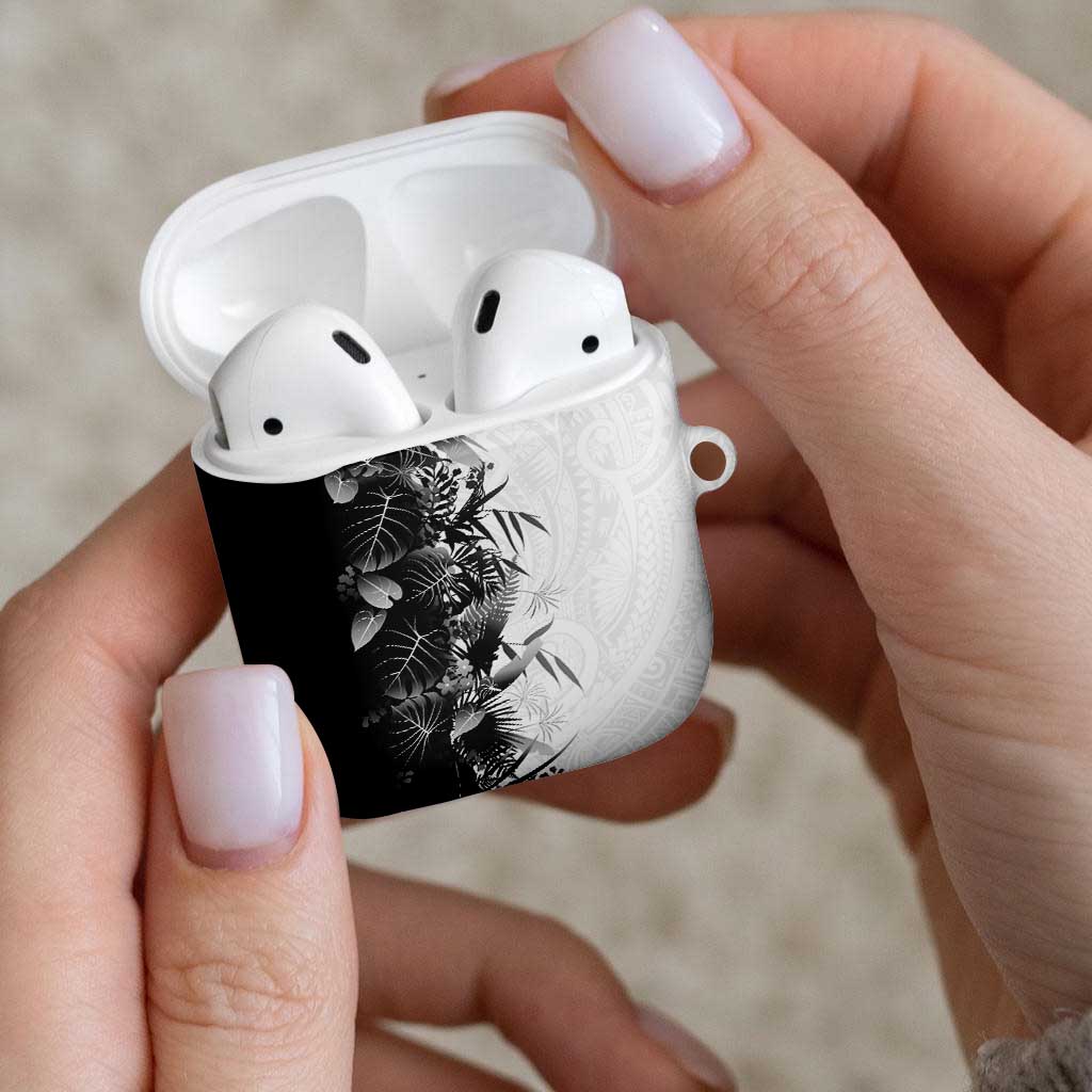 Hawaii Tropical Plant Monochrome AirPods Case Vibrant Polynesian Pattern LT01 - Polynesian Pride