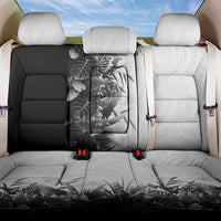 Hawaii Tropical Plant Monochrome Back Car Seat Cover Vibrant Polynesian Pattern LT01 One Size Black - Polynesian Pride