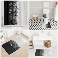 Hawaii Tropical Plant Monochrome Bathroom Set Vibrant Polynesian Pattern LT01 - Polynesian Pride