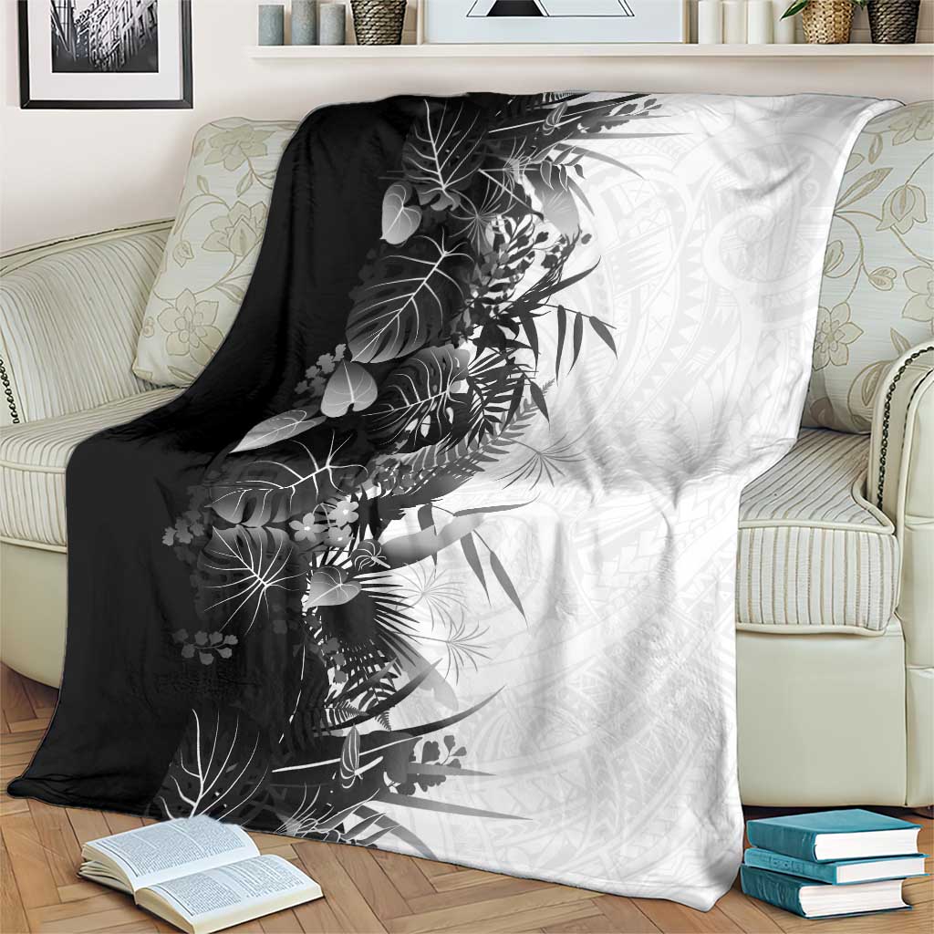 Hawaii Tropical Plant Monochrome Blanket Vibrant Polynesian Pattern LT01 - Polynesian Pride