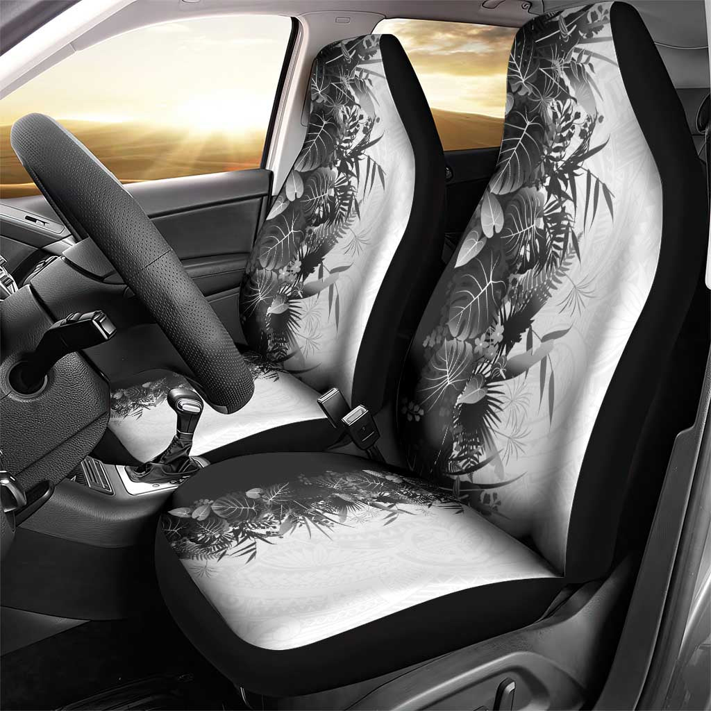 Hawaii Tropical Plant Monochrome Car Seat Cover Vibrant Polynesian Pattern LT01 - Polynesian Pride