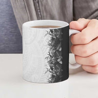 Hawaii Tropical Plant Monochrome Ceramic Mug Vibrant Polynesian Pattern LT01 - Polynesian Pride