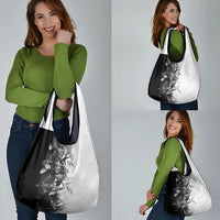 Hawaii Tropical Plant Monochrome Grocery Bag Vibrant Polynesian Pattern LT01 - Polynesian Pride