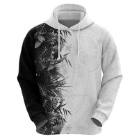 Hawaii Tropical Plant Monochrome Hoodie Vibrant Polynesian Pattern LT01 - Polynesian Pride