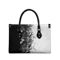 Hawaii Tropical Plant Monochrome Leather Bag Vibrant Polynesian Pattern LT01 - Polynesian Pride