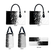 Hawaii Tropical Plant Monochrome Leather Bag Vibrant Polynesian Pattern LT01 - Polynesian Pride