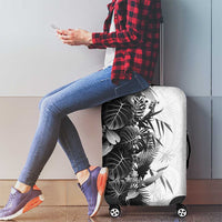 Hawaii Tropical Plant Monochrome Luggage Cover Vibrant Polynesian Pattern LT01 - Polynesian Pride